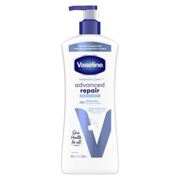 Vaseline Intensive Care™ 48H Moisture + ultra hydrating lipids Advanced Repair Unscented Body Lotion