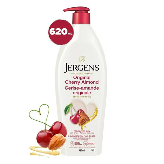Jergens Original Cherry Almond Moisturizer & Body Lotion for Dry Skin
